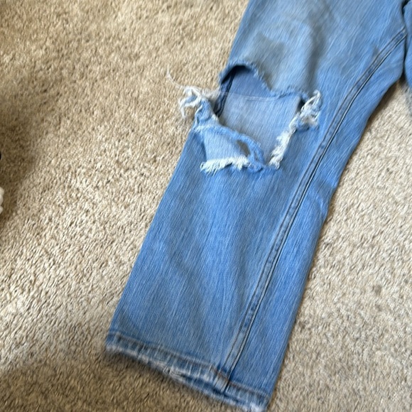 Abercrombie and Fitch Curve Love Skinny High Rise Distressed Jeans 16S - Picture 5 of 6